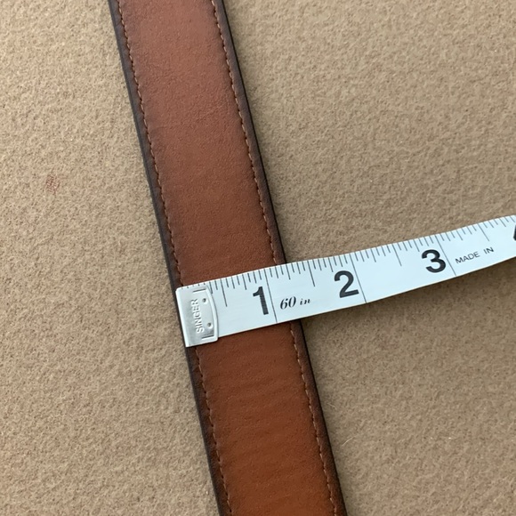 🆕 BOCONI Reversible Leather Belt - Brown/Tan - Size 44 - Picture 5 of 7